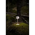 Batteri bordlampe LYON med USB tilslutning, CCT Switch, RGB, med touch-dæmper IP54, terracotta dæmpbar