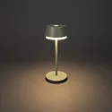 Konstsmide Batteri bordlampe LYON med USB tilslutning, CCT Switch, RGB, med touch-dæmper IP54, grøn, grå dæmpbar