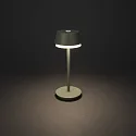 Konstsmide Batteri bordlampe LYON med USB tilslutning, CCT Switch, RGB, med touch-dæmper IP54, grøn, grå dæmpbar