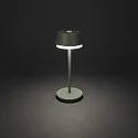 Konstsmide Batteri bordlampe LYON med USB tilslutning, CCT Switch, RGB, med touch-dæmper IP54, grøn, grå dæmpbar