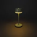 Konstsmide Batteri bordlampe LYON med USB tilslutning, CCT Switch, RGB, med touch-dæmper IP54, grøn, grå dæmpbar