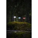 Konstsmide Batteri bordlampe LYON med USB tilslutning, CCT Switch, RGB, med touch-dæmper IP54, grøn, grå dæmpbar