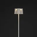 Batteri standerlampe NICE firkantet, med USB tilslutning, CCT Switch, med touch-dæmper IP54, rust dæmpbar