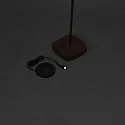 Konstsmide battery floor lamp NICE square, with USB connection, CCT Switch, with touch dimmer IP54, rust dimmable