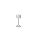 Batteri bordlampe LILLE MINI med USB tilslutning, med touch-dæmper IP54, hvid dæmpbar