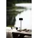 Konstsmide battery table lamp LILLE MINI with USB connection, with touch dimmer IP54, black dimmable