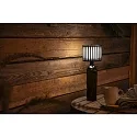 Konstsmide Batteri bordlampe BOTTLE med USB tilslutning, med touch-dæmper IP54, sort dæmpbar