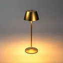 Konstsmide Batteri bordlampe EZE USB IP54, guld mat