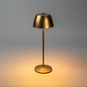 Konstsmide Batteri bordlampe EZE USB IP54, kobber, mat