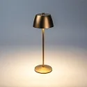 Konstsmide Batteri bordlampe EZE USB IP54, kobber, mat