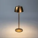 Konstsmide Batteri bordlampe EZE USB IP54, kobber, mat