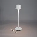 Konstsmide battery floor lamp POMEZIA MEDIUM USB IP54, white dimmable