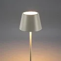 Konstsmide battery floor lamp POMEZIA MEDIUM USB IP54, white dimmable