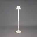 Konstsmide battery floor lamp POMEZIA MEDIUM USB IP54, white dimmable