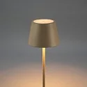 Konstsmide battery floor lamp POMEZIA MEDIUM USB IP54, sand coloured dimmable