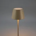 Konstsmide battery floor lamp POMEZIA MEDIUM USB IP54, sand coloured dimmable