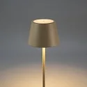 Konstsmide battery floor lamp POMEZIA MEDIUM USB IP54, sand coloured dimmable