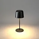 Konstsmide Batteri bordlampe BIOT USB IP54, sort dæmpbar
