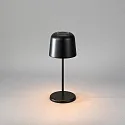 Konstsmide Batteri bordlampe BIOT USB IP54, sort dæmpbar