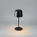 Konstsmide Batteri bordlampe BIOT USB IP54, sort dæmpbar