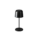 Konstsmide Batteri bordlampe BIOT USB IP54, sort dæmpbar