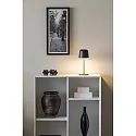 Konstsmide Batteri bordlampe BIOT USB IP54, sort dæmpbar
