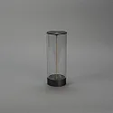 Konstsmide Batteri bordlampe EDISON S USB IP54, antracit dæmpbar