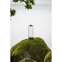 Konstsmide Batteri bordlampe EDISON S USB IP54, antracit dæmpbar