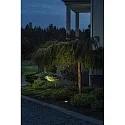 Konstsmide Gulvindbygningslampe rund, justerbar GU10 IP65, rustfrit stål, gennemsigtig