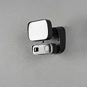 Udendørs wall luminaire SMARTLIGHT med bevægelsesdetektor, med kamera IP54, sort
