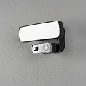 Udendørs wall luminaire SMARTLIGHT med bevægelsesdetektor, med kamera IP54, sort