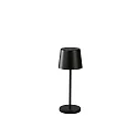 Batteri bordlampe VENCE MINI USB IP54, sort dæmpbar