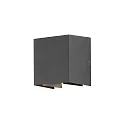 HighPower LED outdoor wall luminaire CREMONA, 3W 3000K 460lm, anthracite aluminium / clear acrylic, adjustable light outlet