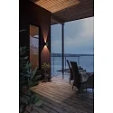 HighPower LED outdoor wall luminaire CREMONA, 3W 3000K 460lm, anthracite aluminium / clear acrylic, adjustable light outlet