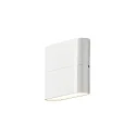 HighPower LED outdoor wall luminaire CHIERI SLIM, Up/Down, 2x3W 3000K 450lm, white aluminium / opal acrylic glass