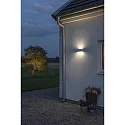 Udendørs wall luminaire CHIERI up / down IP54, opal, hvid 