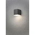 HighPower LED outdoor wall luminaire MONZA DOWN, 6W 3000K 550lm, anthracite / aluminium, plastic opal