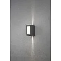 Konstsmide Udendørs wall luminaire CREMONA justerbar IP54, antracit, opal, gennemsigtig 