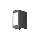 Konstsmide Udendørs wall luminaire CREMONA justerbar IP54, antracit, opal, gennemsigtig 