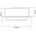 LED Indbygnings møbler lampe N 5022 CSP LED Linse, 4W 3000K 350lm 38°, 350mA, dæmpbar, hvid