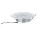 Paulmann LED Recessed luminaire PREMIUM LINE WHIRL LED, round, 1x6W, 350mA, 150mm, turned aluminum/satined