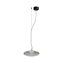 Pendel PLAT SURFACE (PHASE) med skærm, CCT Switch, justerbar, med diffuser IP20, sort dæmpbar