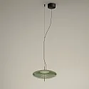 Pendel PLAT RECESSED (PHASE) med skærm, CCT Switch, justerbar, med diffuser IP20, sort dæmpbar