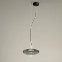 Pendel PLAT RECESSED (PHASE) med skærm, CCT Switch, justerbar, med diffuser IP20, sort dæmpbar