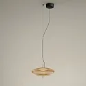 pendant luminaire PLAT RECESSED (DALI-2) with shade, CCT Switch, adjustable, with diffuser IP20, black dimmable
