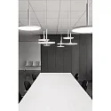 LEDS C4 Pendel NET LED IP20, opal, hvid