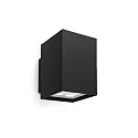 Udendørs wall luminaire AFRODITA POWER LED up / down, omskiftelig, gå tilbage IP55, sort 