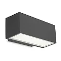 Udendørs wall luminaire AFRODITA LED SINGLE EMISSION - 22CM down, 1-flamme IP65, antracit 