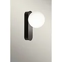 Spejllampe PERLINA WALL IP omskiftelig IP44, sort 