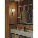 LEDS C4 Spejllampe PERLINA WALL IP omskiftelig IP44, sort 